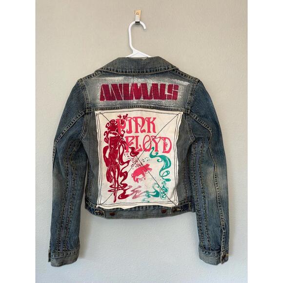 Limited Edition! Pink Floyd Animals Trunk Ltd Denim Jacket - Picture 7 of 9